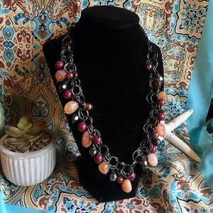 Big ‘ol Natural Stone Beaded Necklace that you want